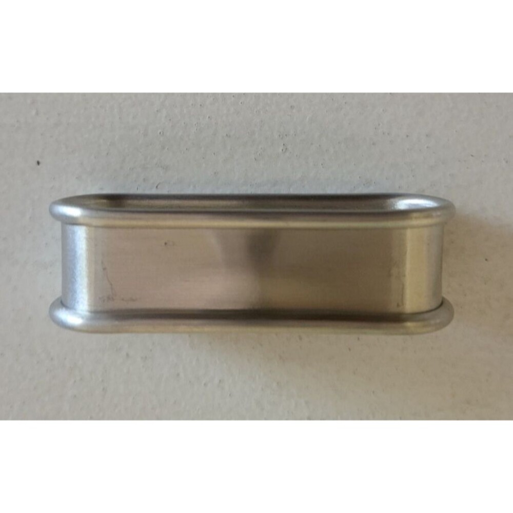 Silver Plate Napkin Rings Oval Rolled Edge Vintage set of 8